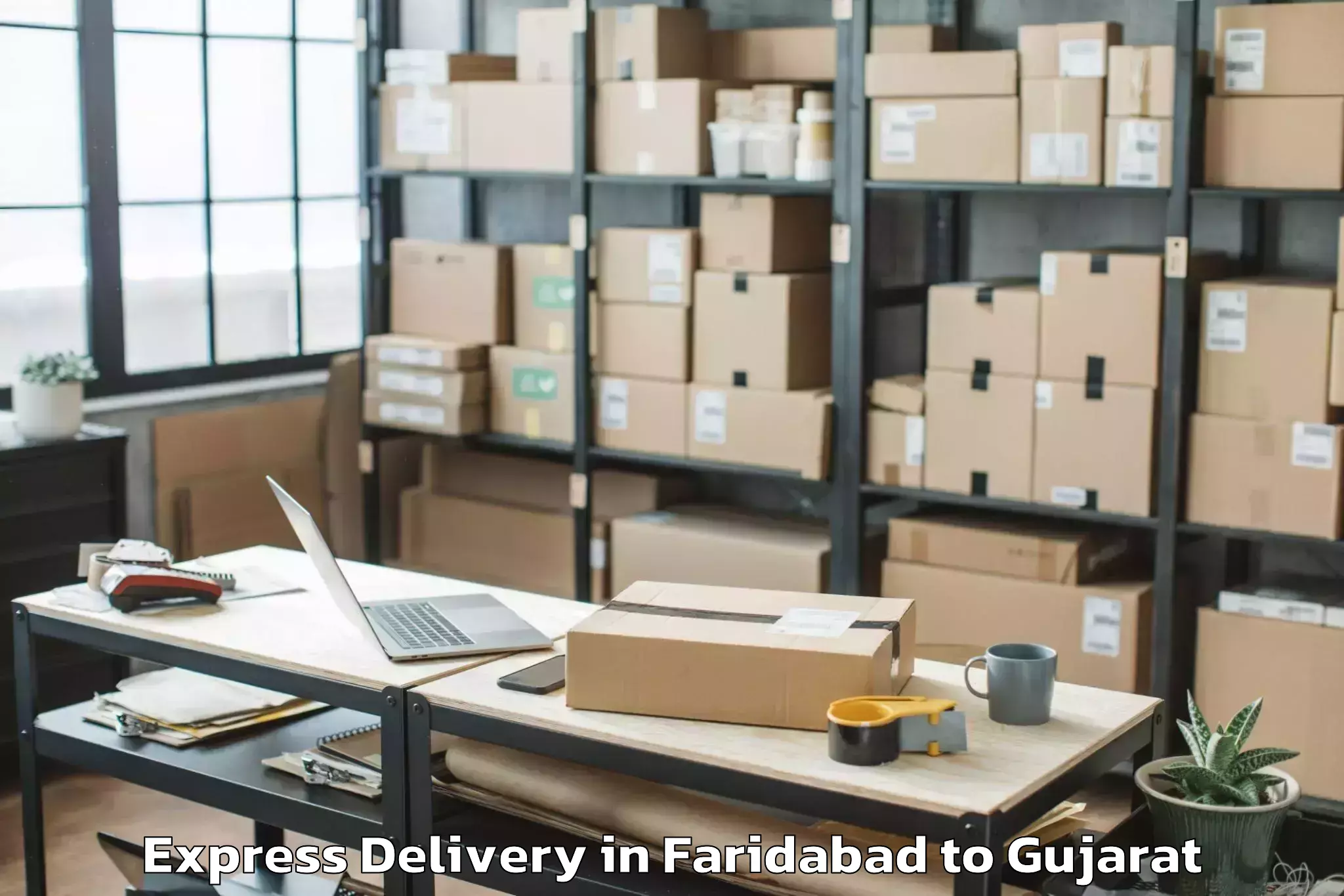 Quality Faridabad to Mehmedabad Express Delivery